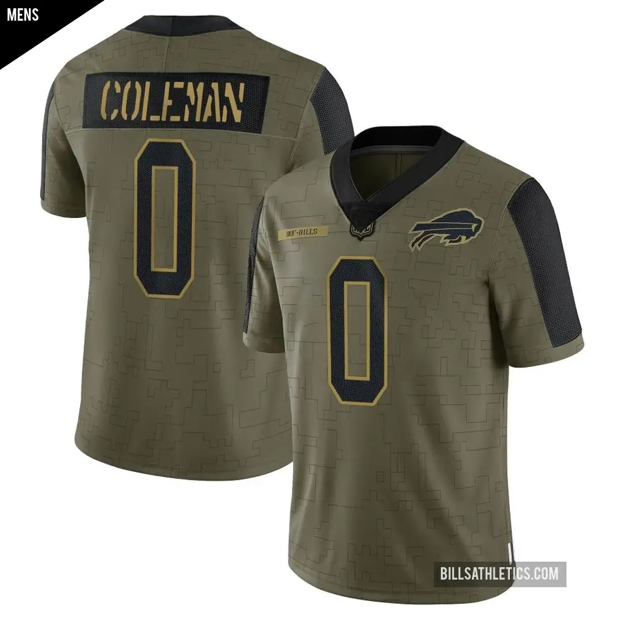 NFLバッファロービルズラグビー ゲームシャツ0番キオンコールマンColeman f34344f9e855b71eec9926433bbdb6