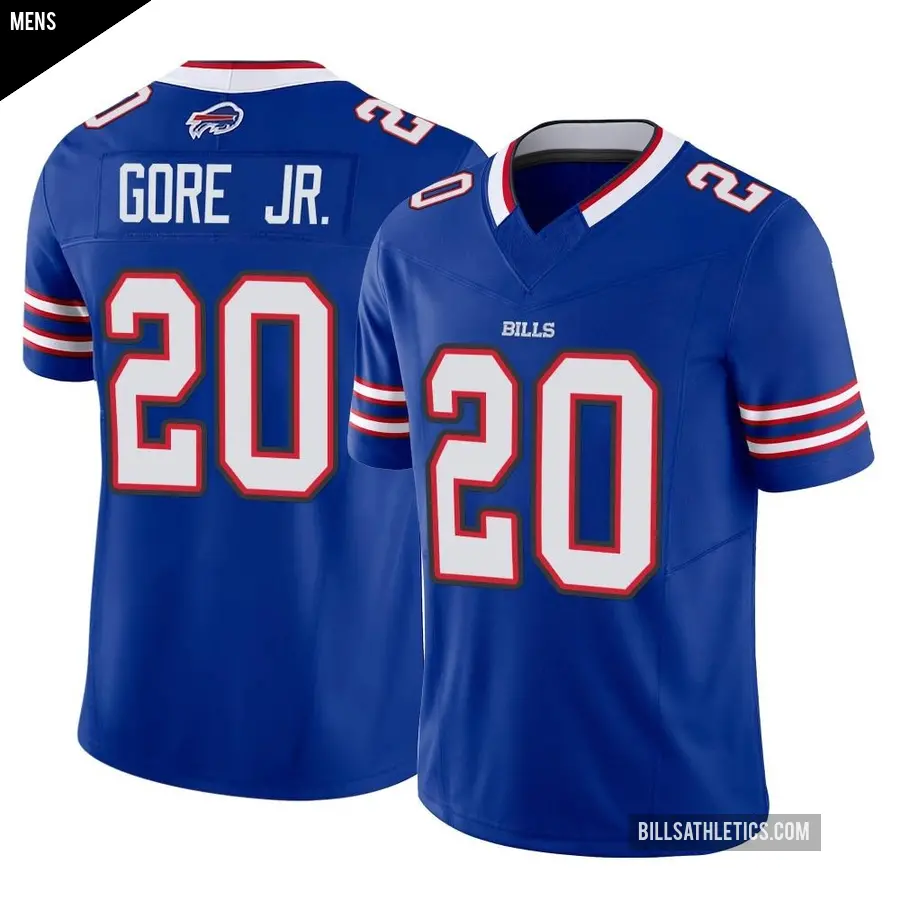 Men's Buffalo Bills ＃20 Frank Gore Jr. Royal Limited Vapor F.U.S.E. Jersey