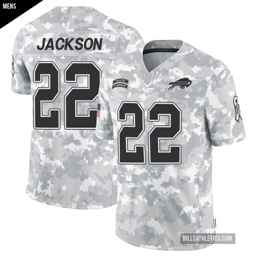 Men's Buffalo Bills ＃22 Fred Jackson Arctic Camo Limited 2024 Salute to Service Jersey