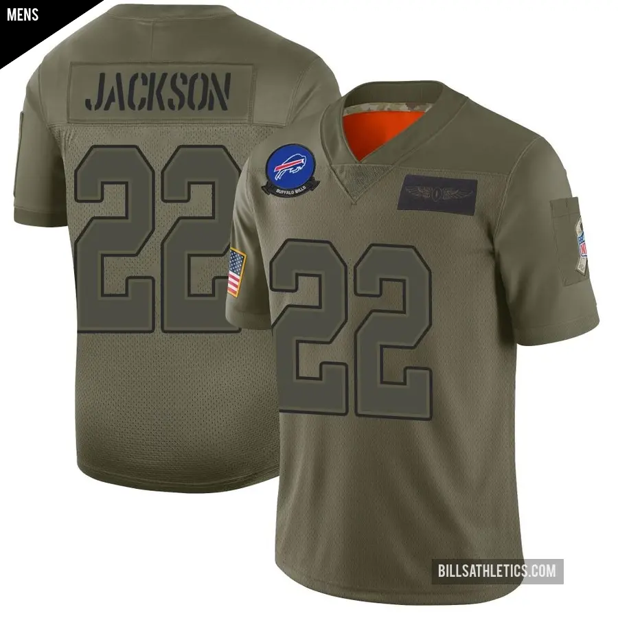 Men's Buffalo Bills ＃22 Fred Jackson Camo Limited 2019 Salute to Service Jersey