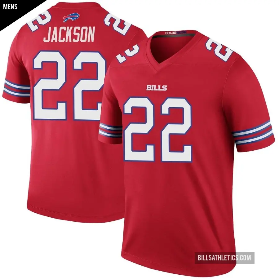 Men's Buffalo Bills ＃22 Fred Jackson Red Legend Color Rush Jersey