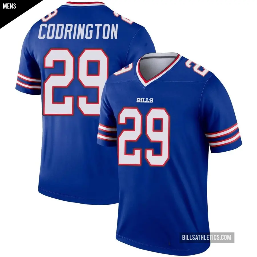Men's Buffalo Bills ＃29 Brandon Codrington Royal Legend Jersey