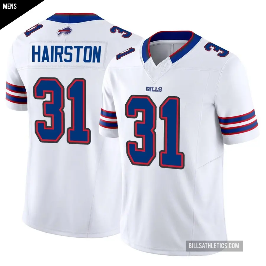 Men's Buffalo Bills ＃31 Maxwell Hairston White Limited Vapor F.U.S.E. Jersey