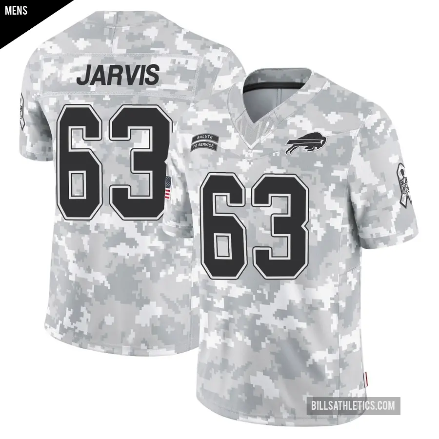 Men's Buffalo Bills ＃63 Kevin Jarvis Arctic Camo Limited 2024 Salute to Service Jersey