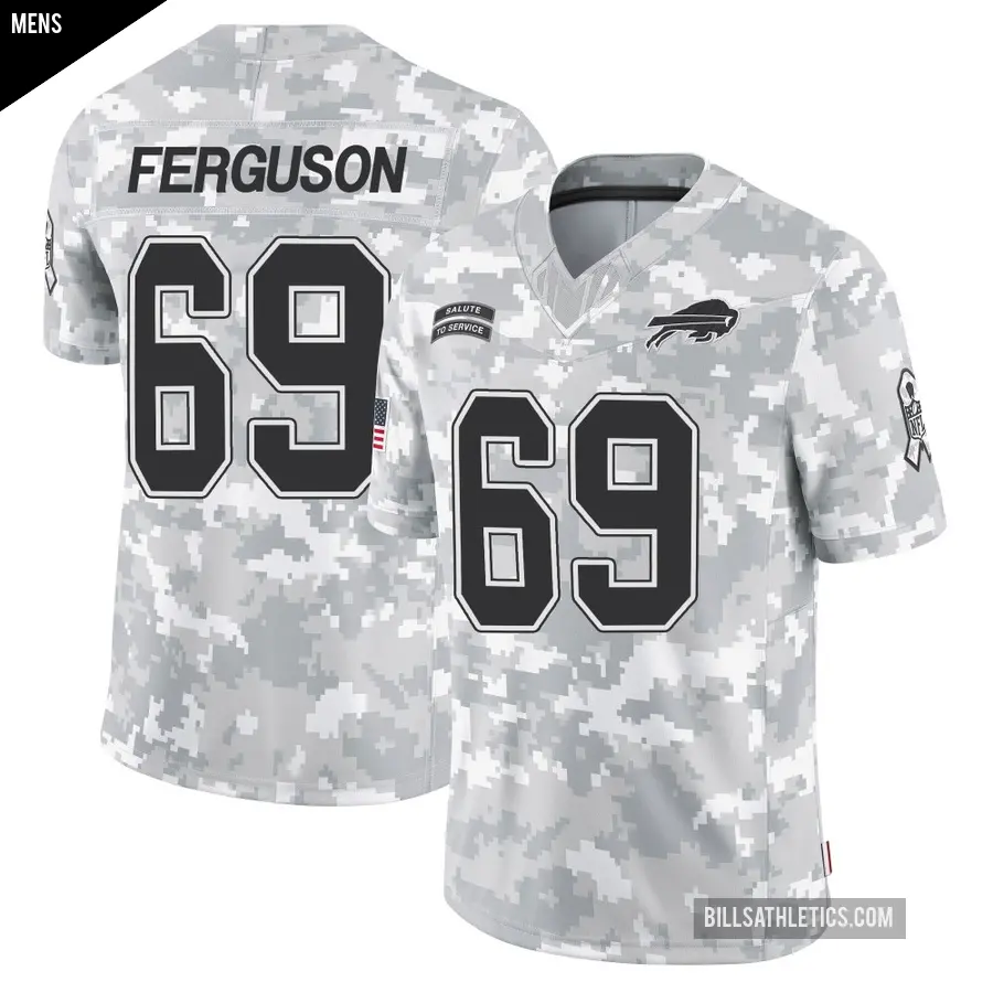 Men's Buffalo Bills ＃69 Reid Ferguson Arctic Camo Limited 2024 Salute to Service Jersey