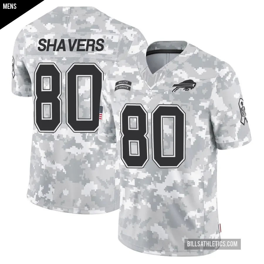 Men's Buffalo Bills ＃80 Tyrell Shavers Arctic Camo Limited 2024 Salute to Service Jersey