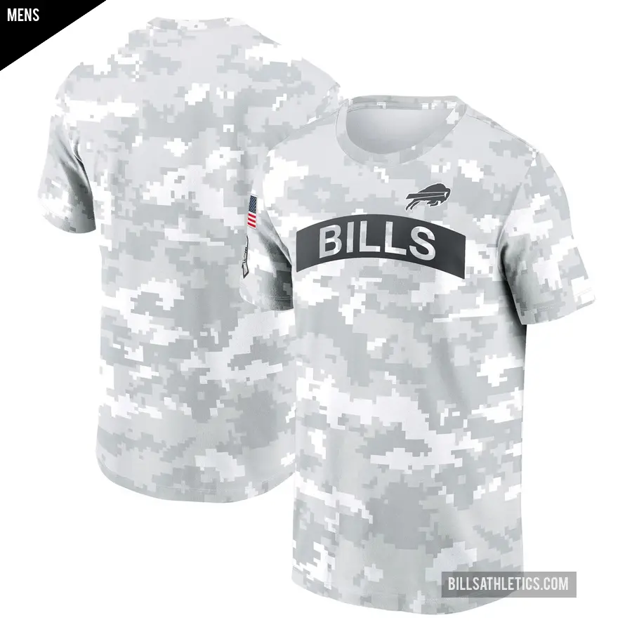 Men's Buffalo Bills White 2024 Salute To Service Big & Tall Performance T-Shirt