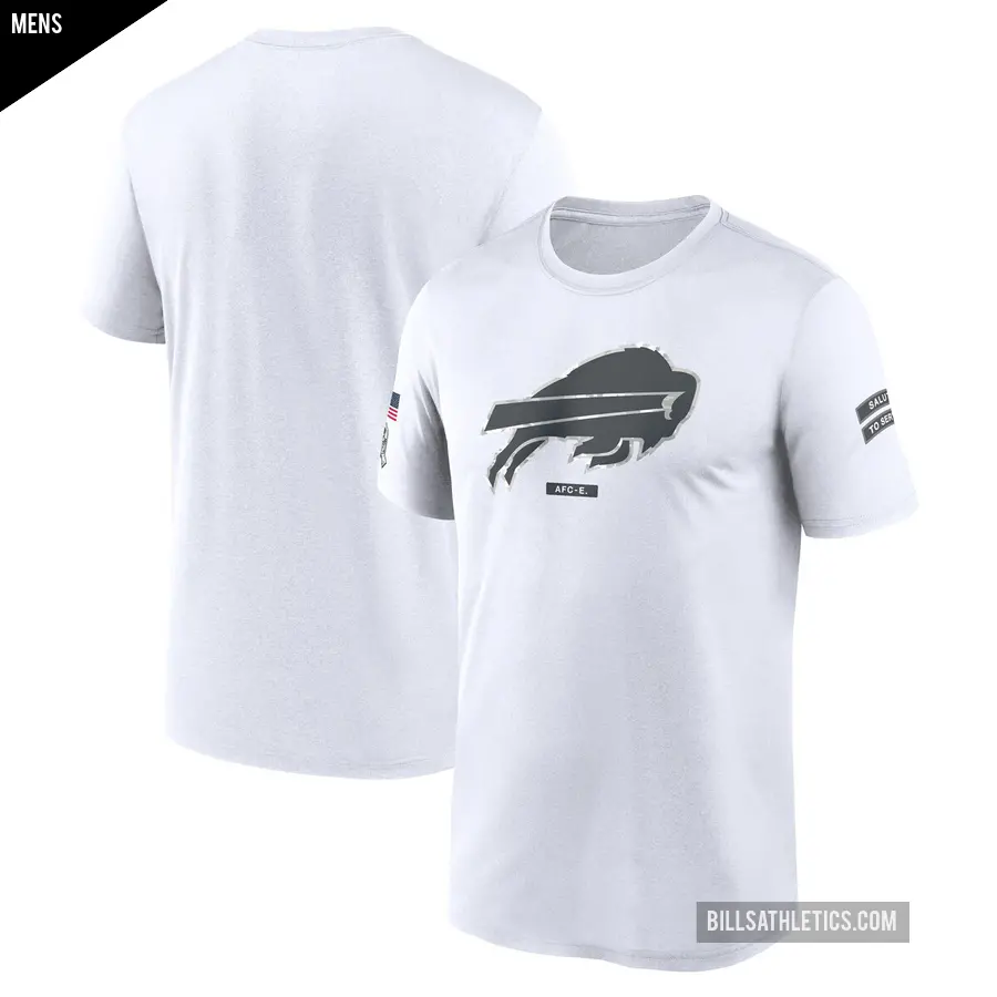 Men's Buffalo Bills White Legend 2024 Salute To Service Performance T-Shirt