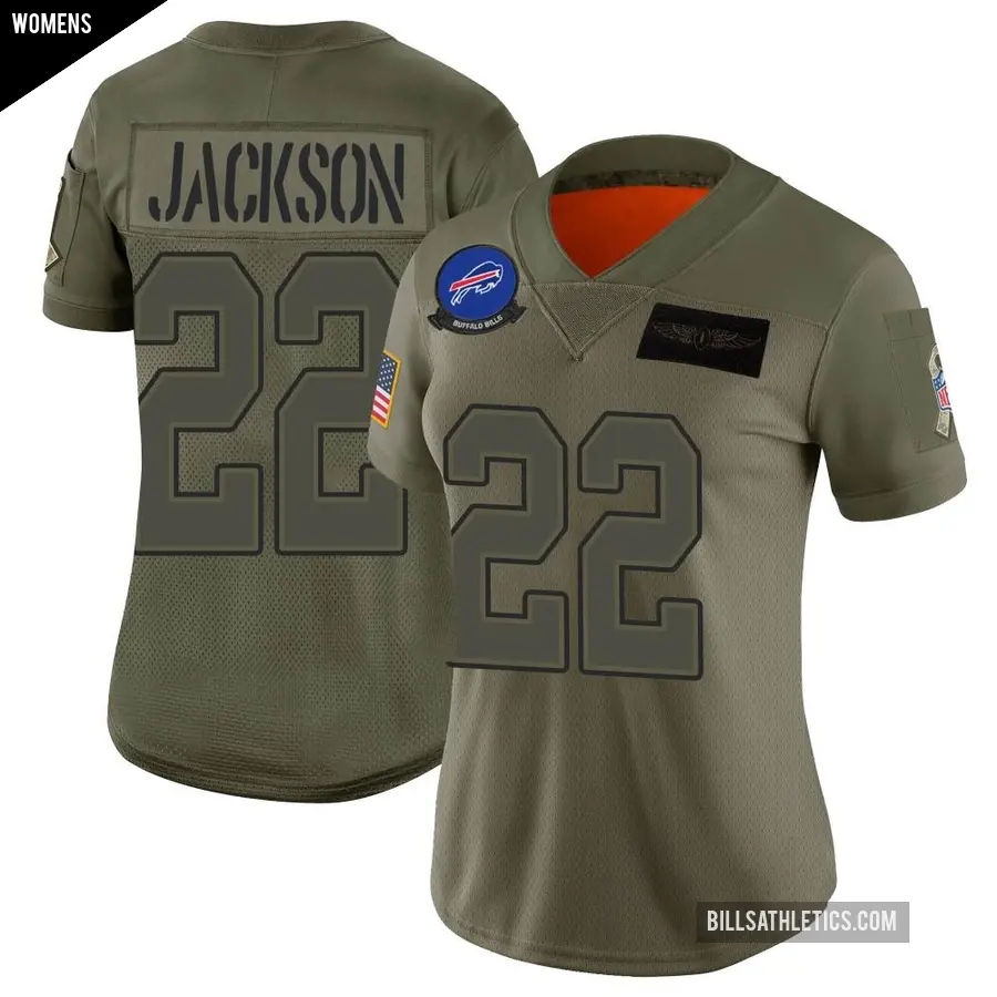 Women's Buffalo Bills ＃22 Fred Jackson Camo Limited 2019 Salute to Service Jersey