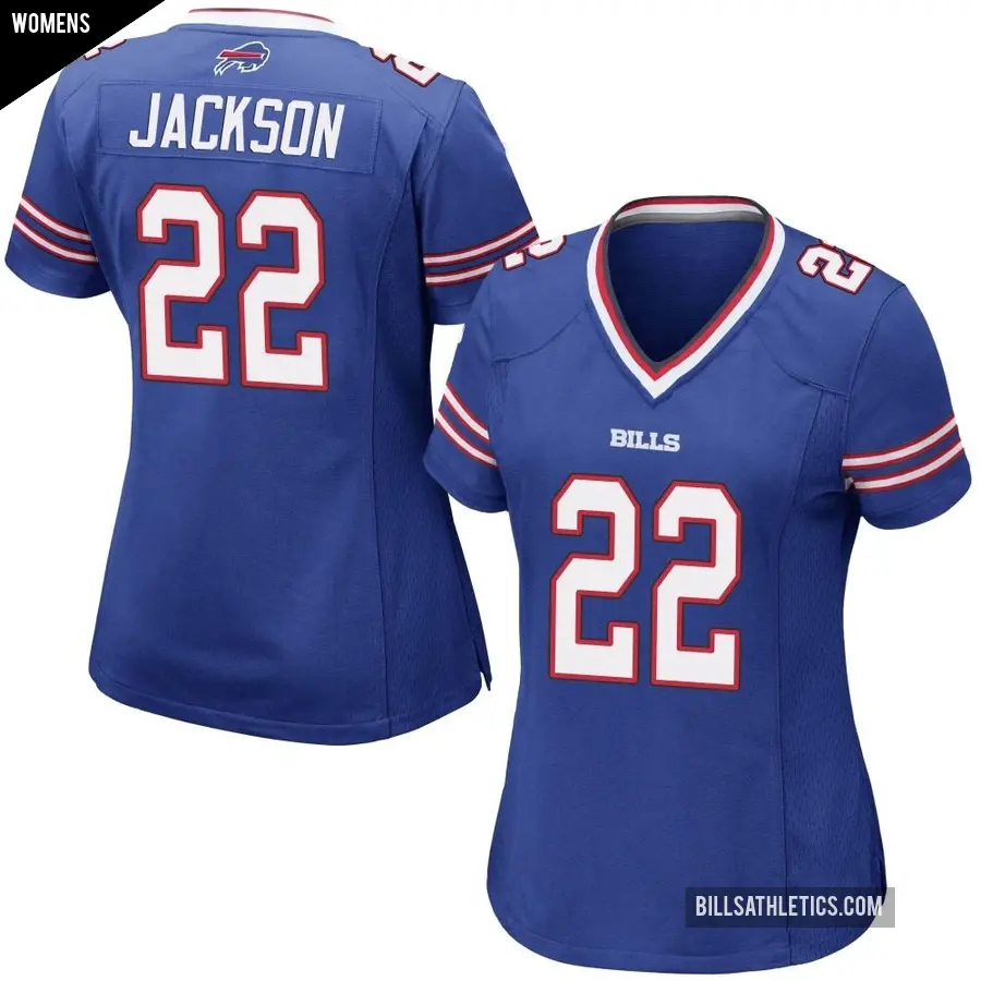 Women's Buffalo Bills ＃22 Fred Jackson Royal Blue Game Team Color Jersey