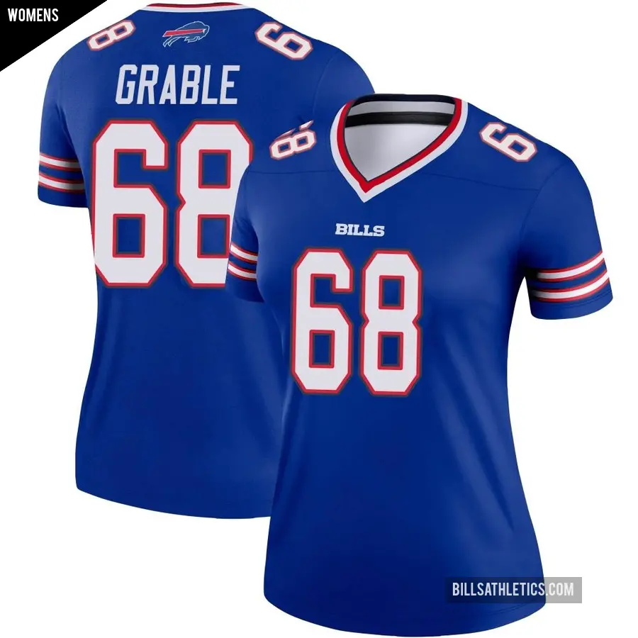 Women's Buffalo Bills ＃68 Tylan Grable Royal Legend Jersey