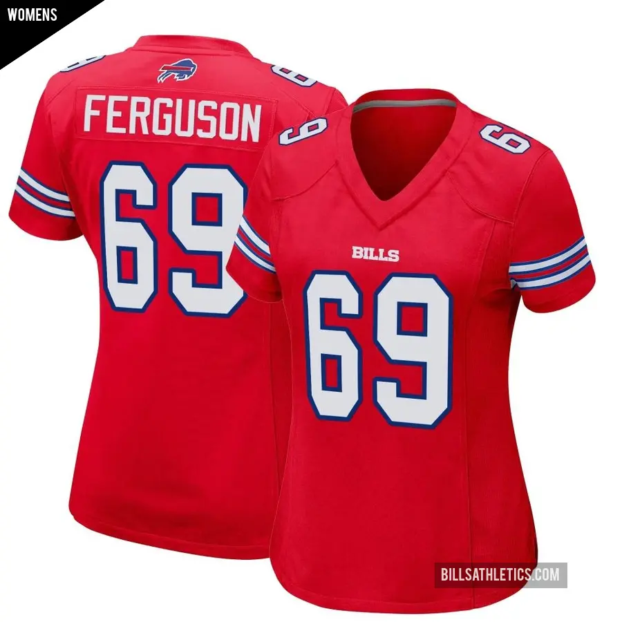Women's Buffalo Bills ＃69 Reid Ferguson Red Game Alternate Jersey