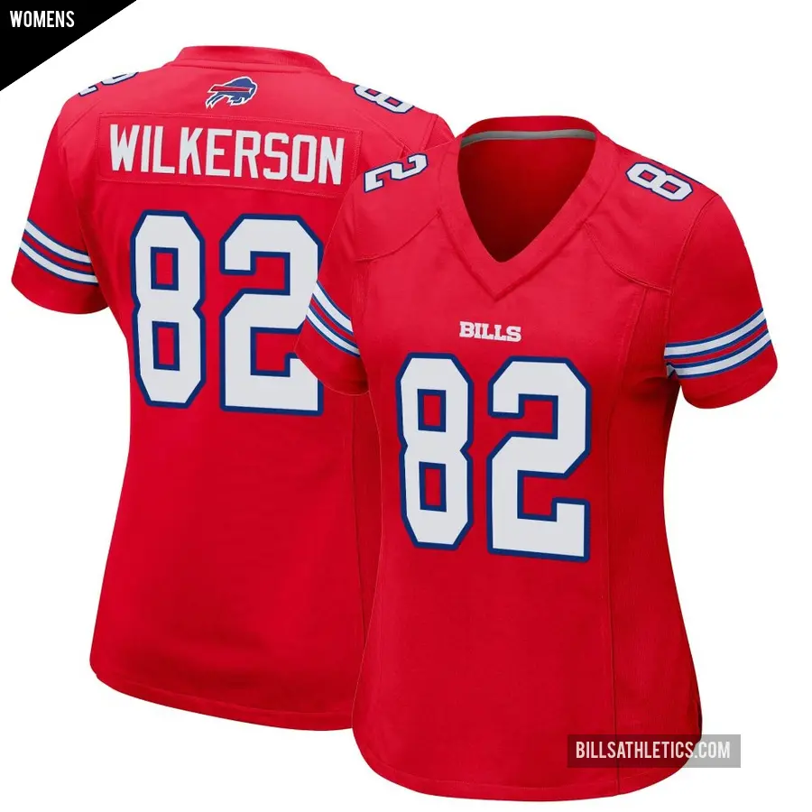 Women's Buffalo Bills ＃82 Kristian Wilkerson Red Game Alternate Jersey