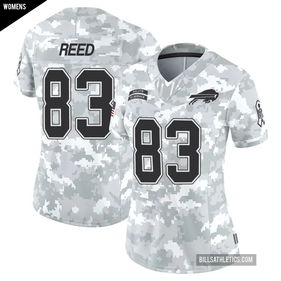Women's Buffalo Bills ＃83 Andre Reed Arctic Camo Limited 2024 Salute to Service Jersey
