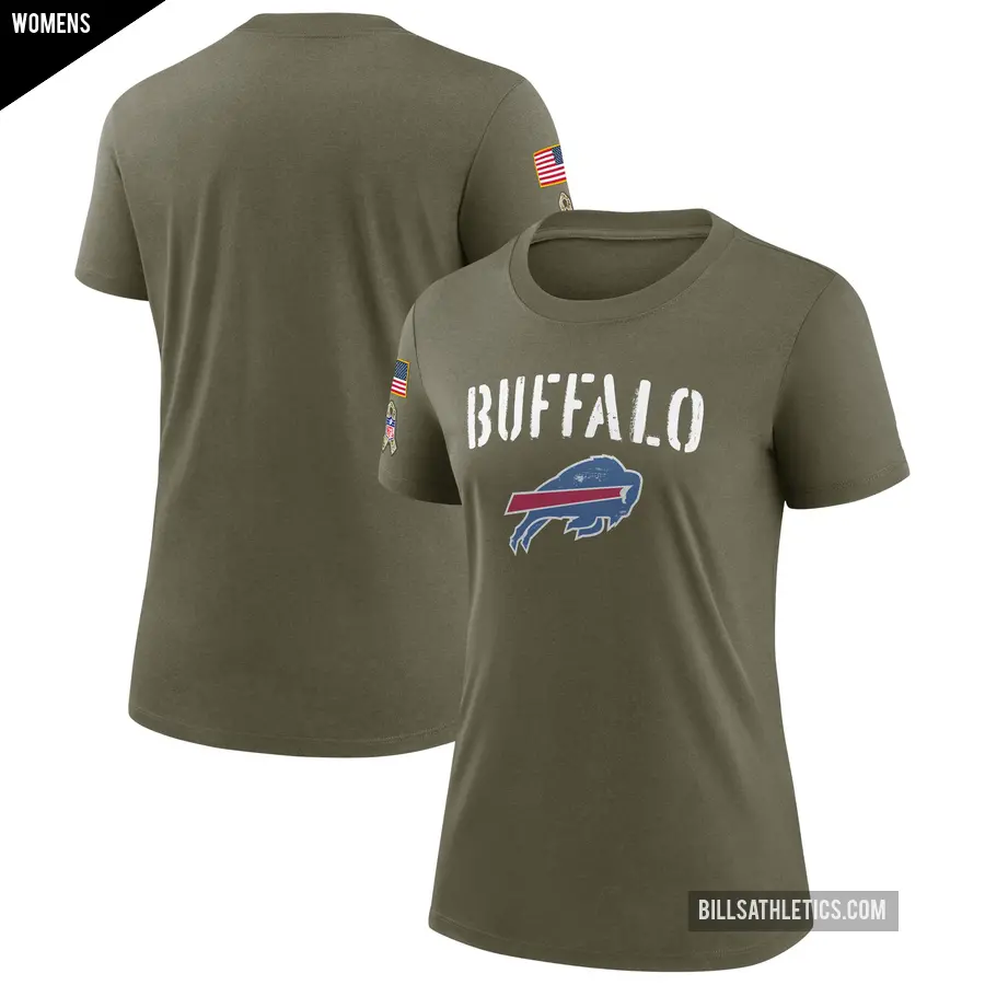 Women's Buffalo Bills Olive Legend 2022 Salute To Service T-Shirt
