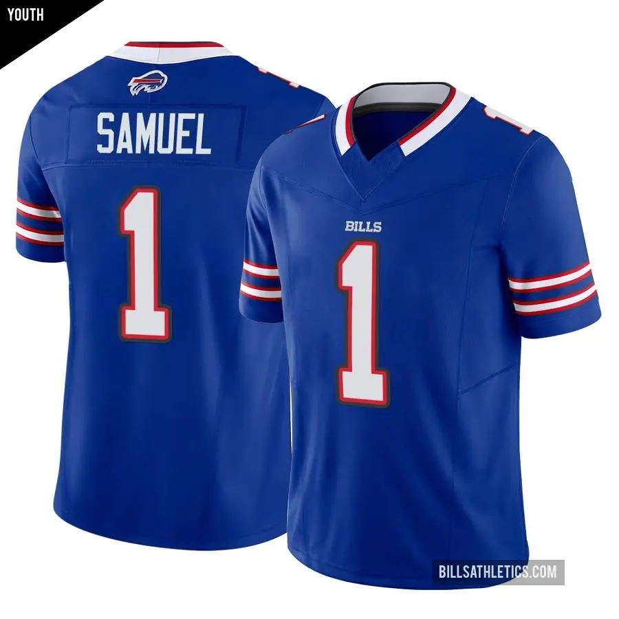 Youth Buffalo Bills ＃1 Curtis Samuel Royal Limited Vapor F.U.S.E. Jersey