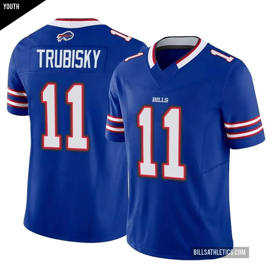 Youth Buffalo Bills ＃11 Mitchell Trubisky Royal Limited Vapor F.U.S.E. Jersey