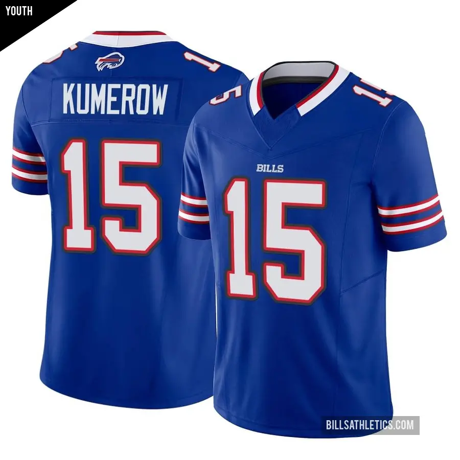 Youth Buffalo Bills ＃15 Jake Kumerow Royal Limited Vapor F.U.S.E. Jersey