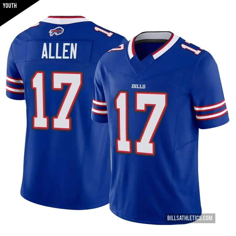 Youth Buffalo Bills ＃17 Josh Allen Royal Limited Vapor F.U.S.E. Jersey