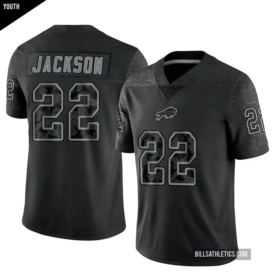 Youth Buffalo Bills ＃22 Fred Jackson Black Limited Reflective Jersey