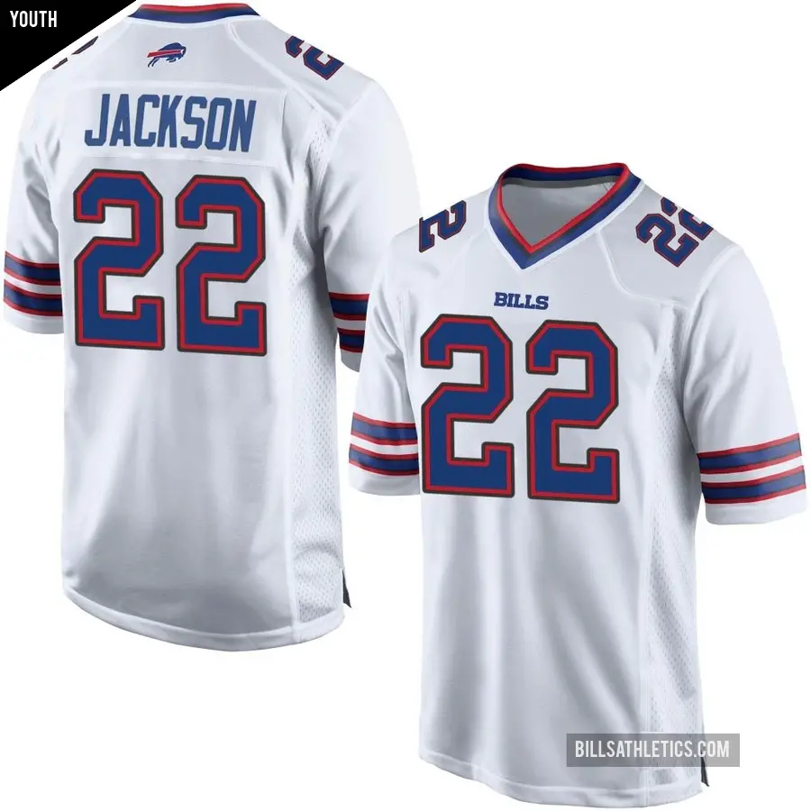 Youth Buffalo Bills ＃22 Fred Jackson White Game Jersey
