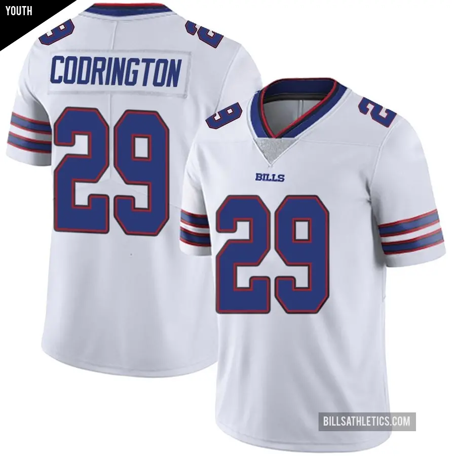 Youth Buffalo Bills ＃29 Brandon Codrington White Limited Color Rush Vapor Untouchable Jersey
