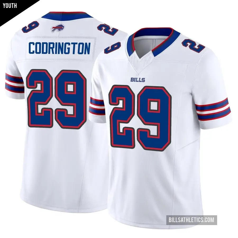 Youth Buffalo Bills ＃29 Brandon Codrington White Limited Vapor F.U.S.E. Jersey