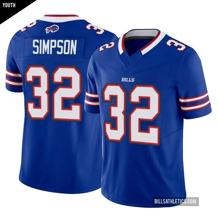 Youth Buffalo Bills ＃32 O. J. Simpson Royal Limited Vapor F.U.S.E. Jersey