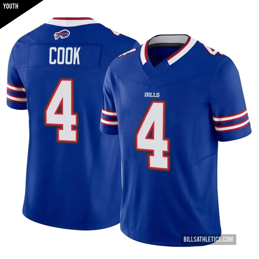 Youth Buffalo Bills ＃4 James Cook Royal Limited Vapor F.U.S.E. Jersey