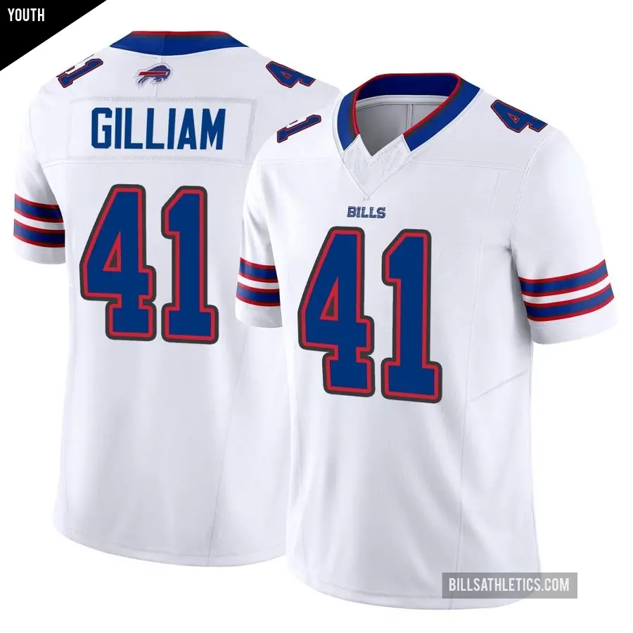 Youth Buffalo Bills ＃41 Reggie Gilliam White Limited Vapor F.U.S.E. Jersey
