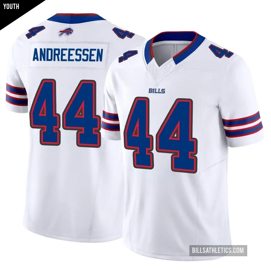Youth Buffalo Bills ＃44 Joe Andreessen White Limited Vapor F.U.S.E. Jersey