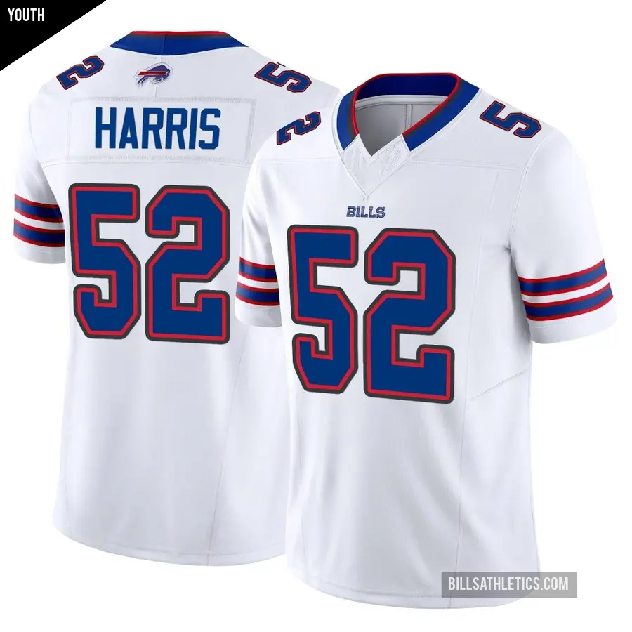 Youth Buffalo Bills ＃52 Hayden Harris White Limited Vapor F.U.S.E. Jersey