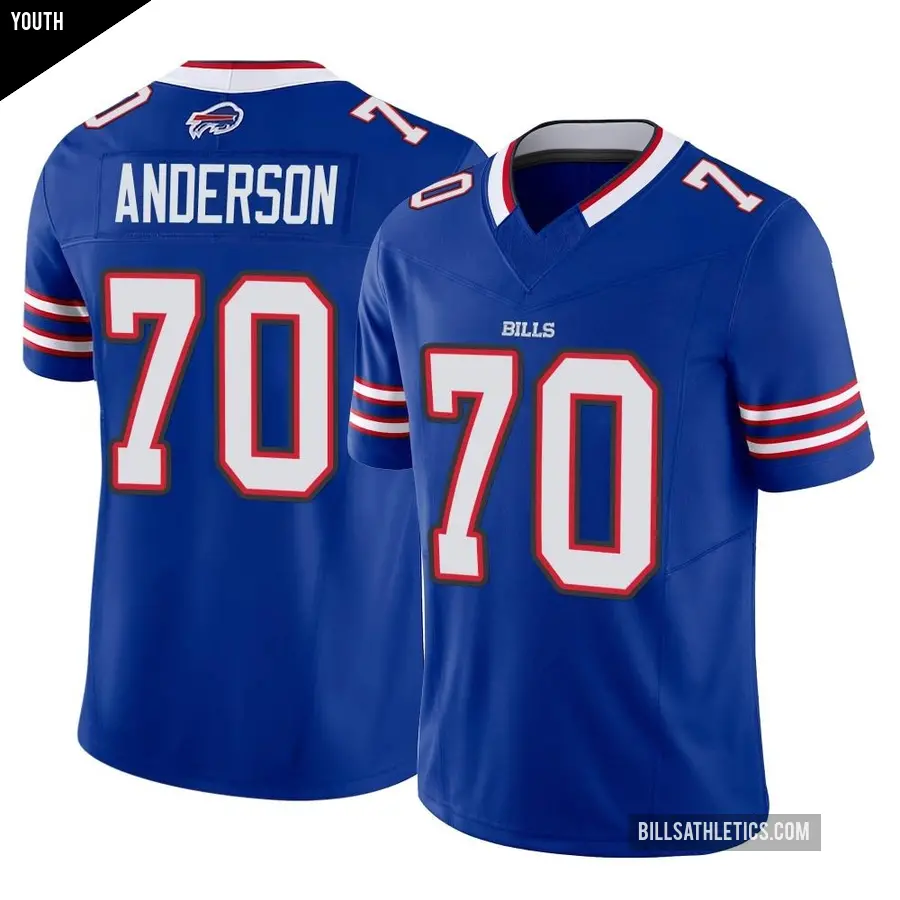 Youth Buffalo Bills ＃70 Alec Anderson Royal Limited Vapor F.U.S.E. Jersey