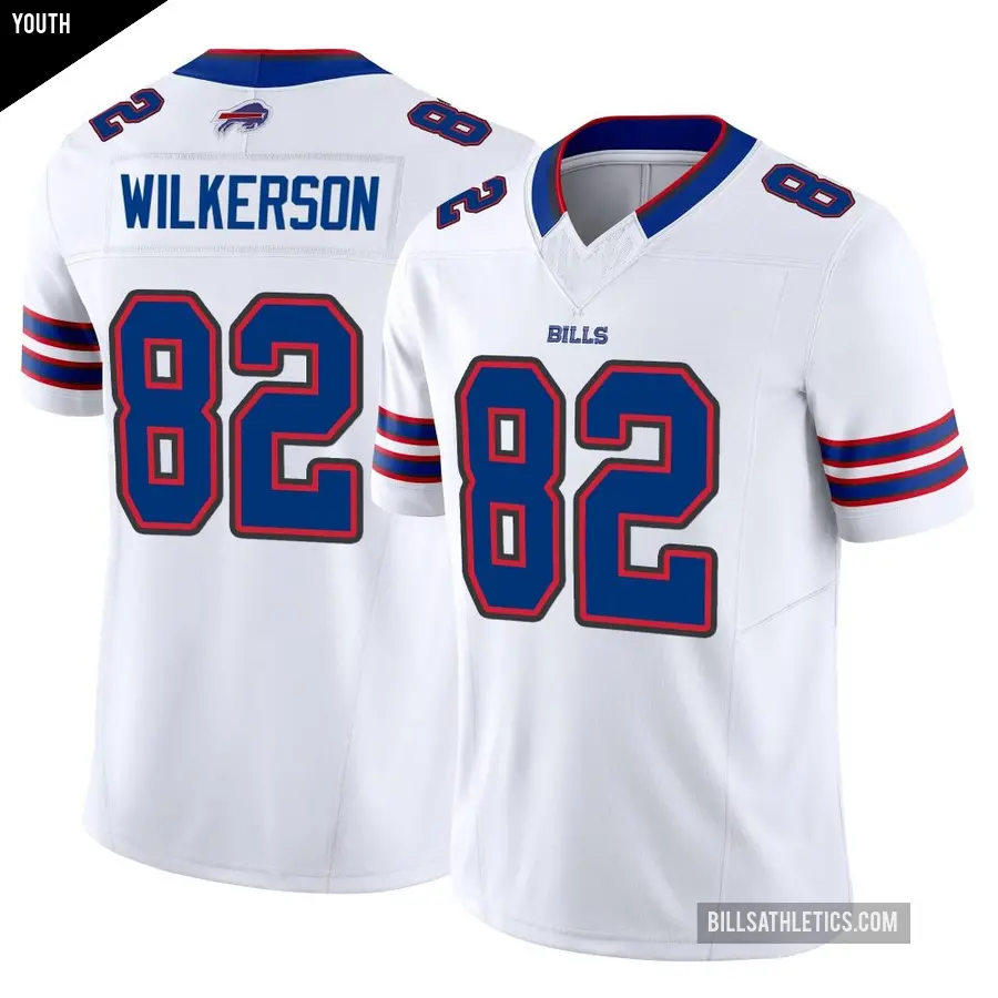 Youth Buffalo Bills ＃82 Kristian Wilkerson White Limited Vapor F.U.S.E. Jersey